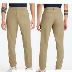 Fabletics The Only Pant Mens XL Khaki Stretch Golf Comfort Performance